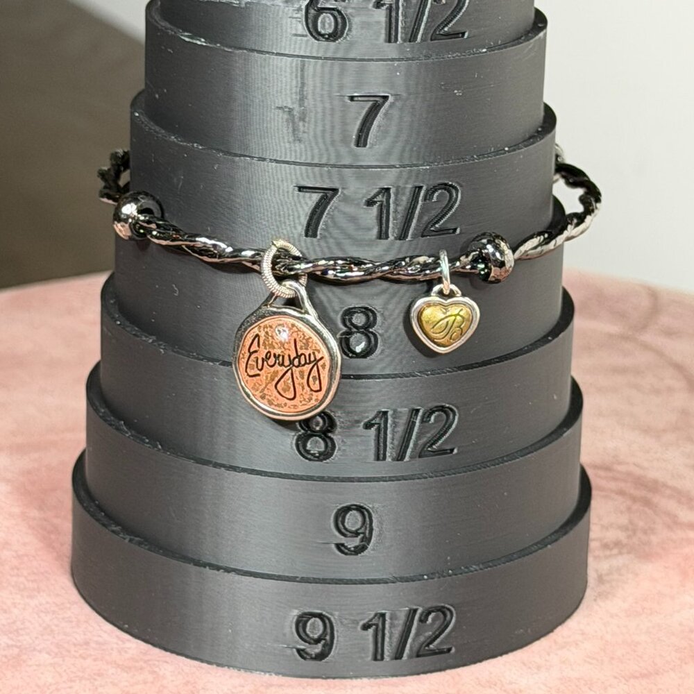 Brighton Everyday Find the Beauty Charm Bracelet Silver Gold Tone